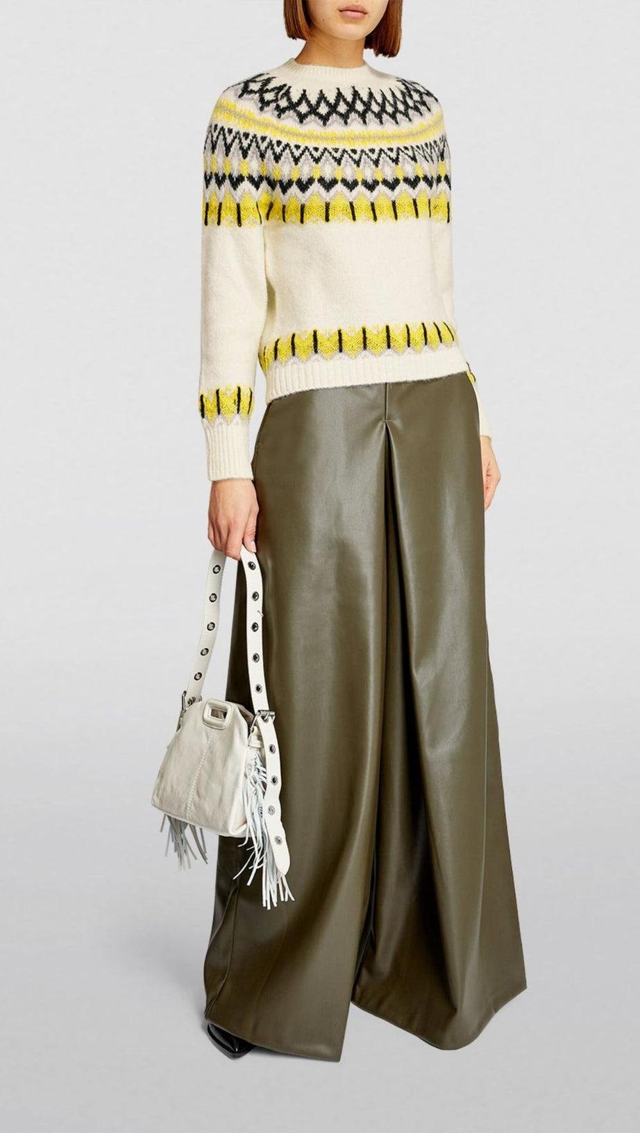 WOOL-BLEND FAIR ISLE SWEATER