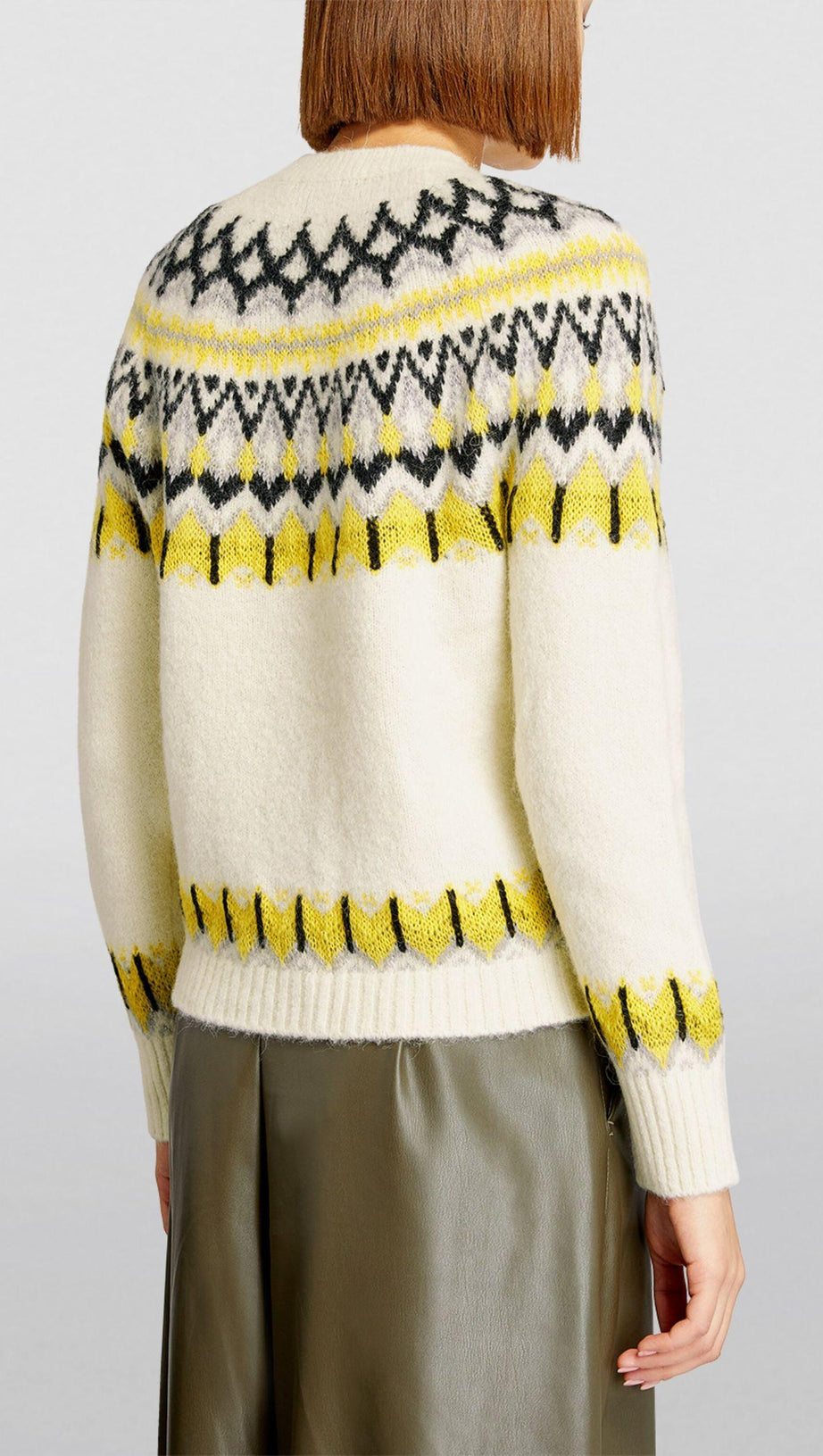 WOOL-BLEND FAIR ISLE SWEATER