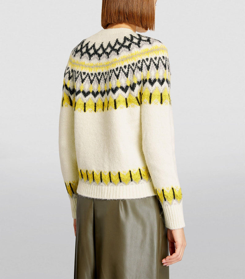 WOOL-BLEND FAIR ISLE SWEATER