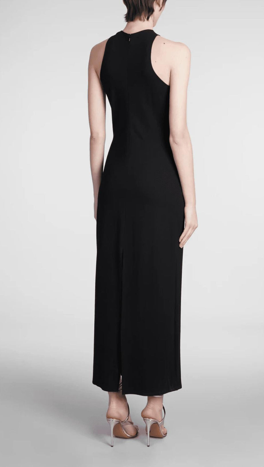 CRYSTAL EMBELLISHED SHEATH MAXI DRESS