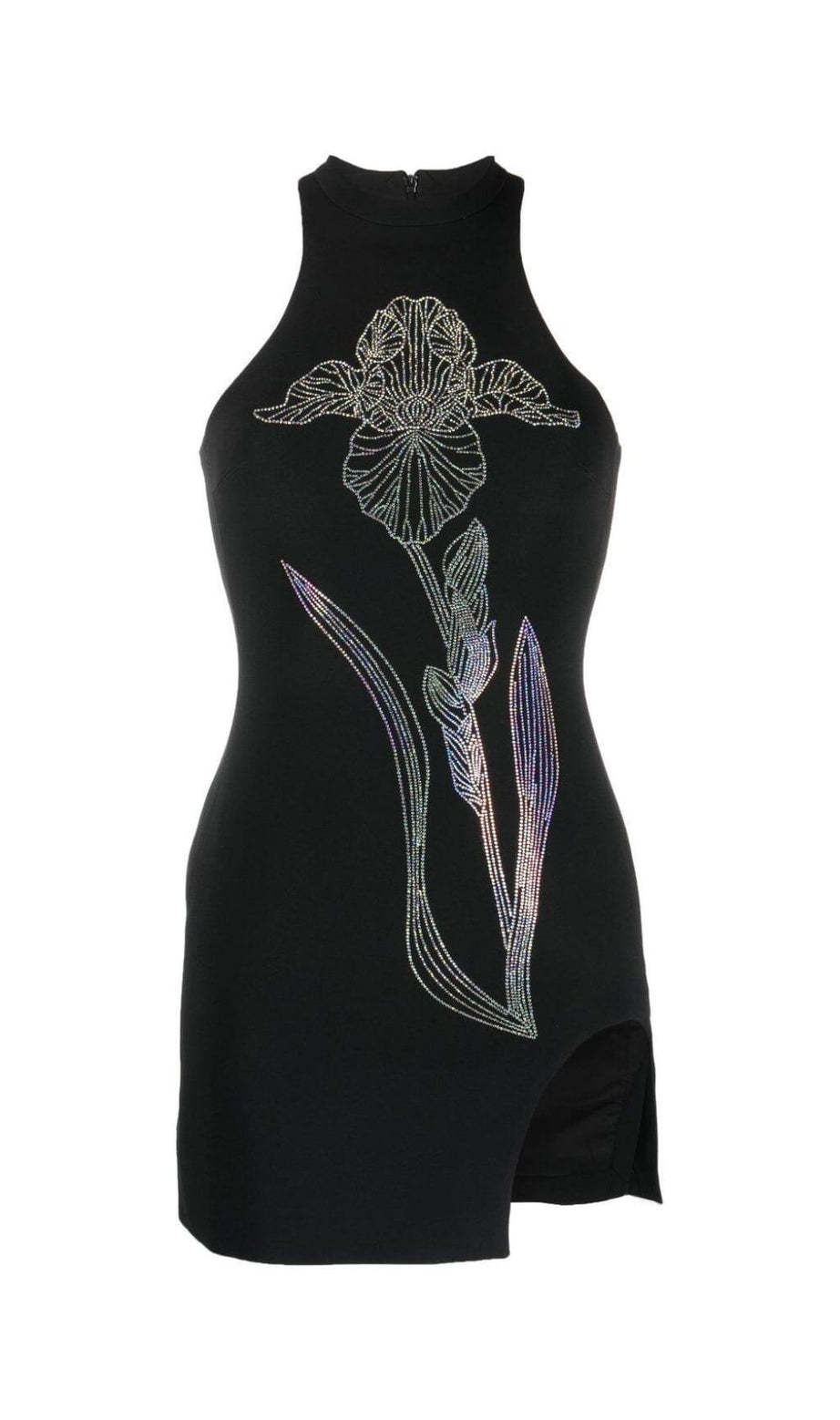 CRYSTAL-EMBELLISHED MINI DRESS