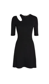 CUTOUT KNIT DRESS