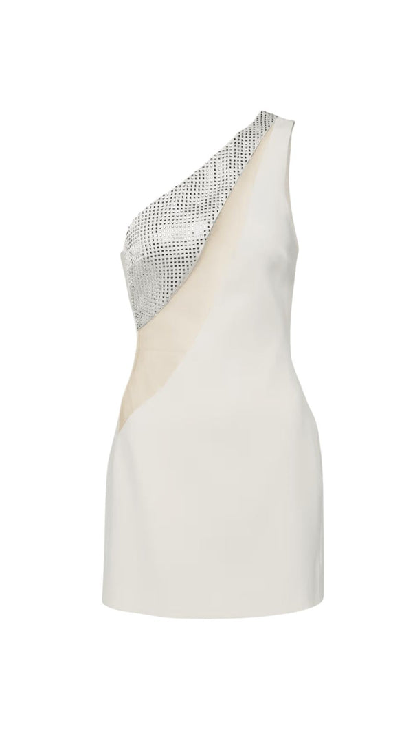 AIIZIE EMBELLISHED ONE-SHOULDER MINI DRESS - product image