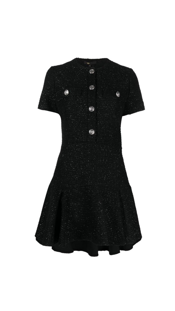 AIIZIE FLARED TWEED MINI DRESS - product image