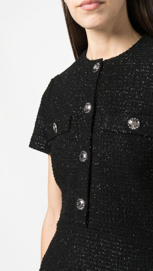 AIIZIE FLARED TWEED MINI DRESS - product image