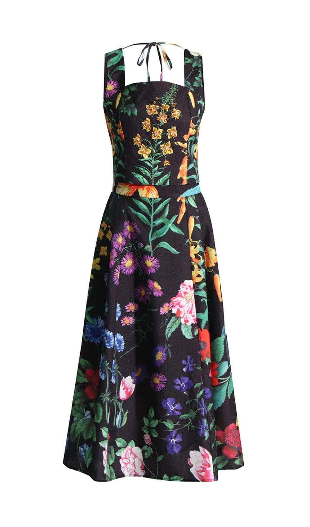 Zweiteiliges Set mit Blumenmuster