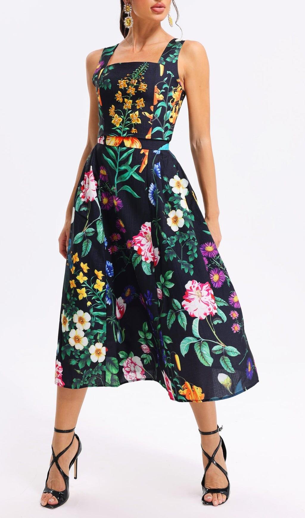 Zweiteiliges Set mit Blumenmuster