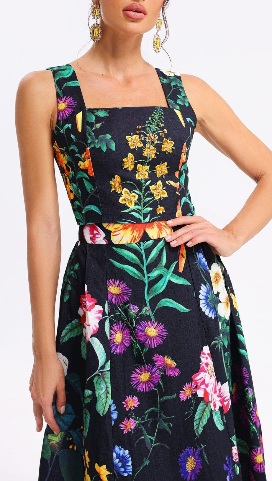 Zweiteiliges Set mit Blumenmuster