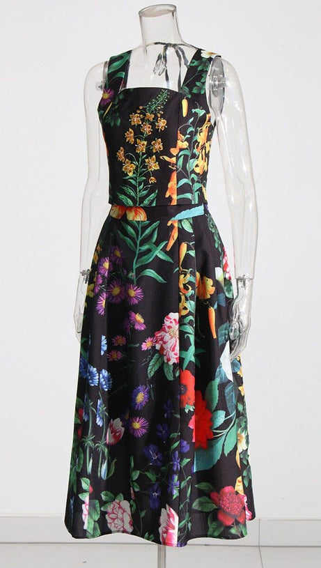 Zweiteiliges Set mit Blumenmuster