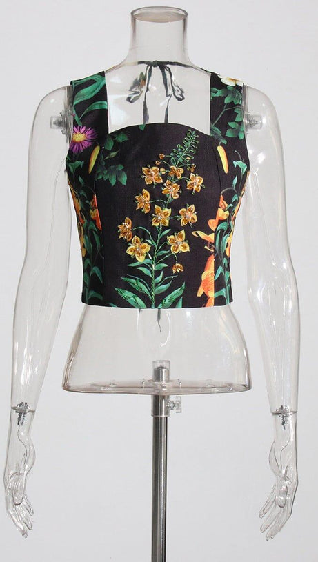 Zweiteiliges Set mit Blumenmuster