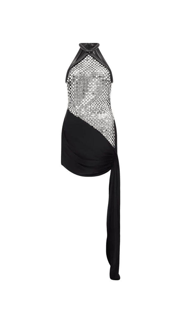 AIIZIE HALTER SEQUIN MINI DRESS - product image