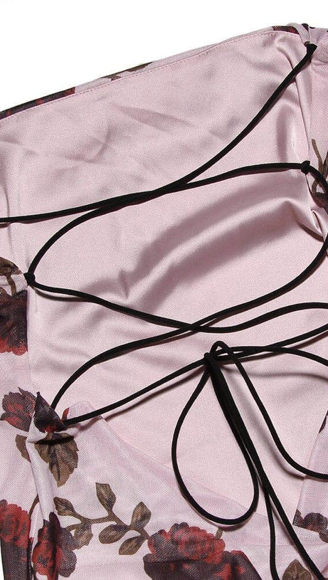 PINK DEVORE MAXI DRESS