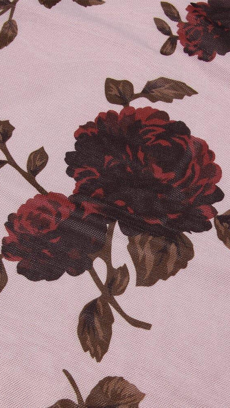 PINK DEVORE MAXI DRESS