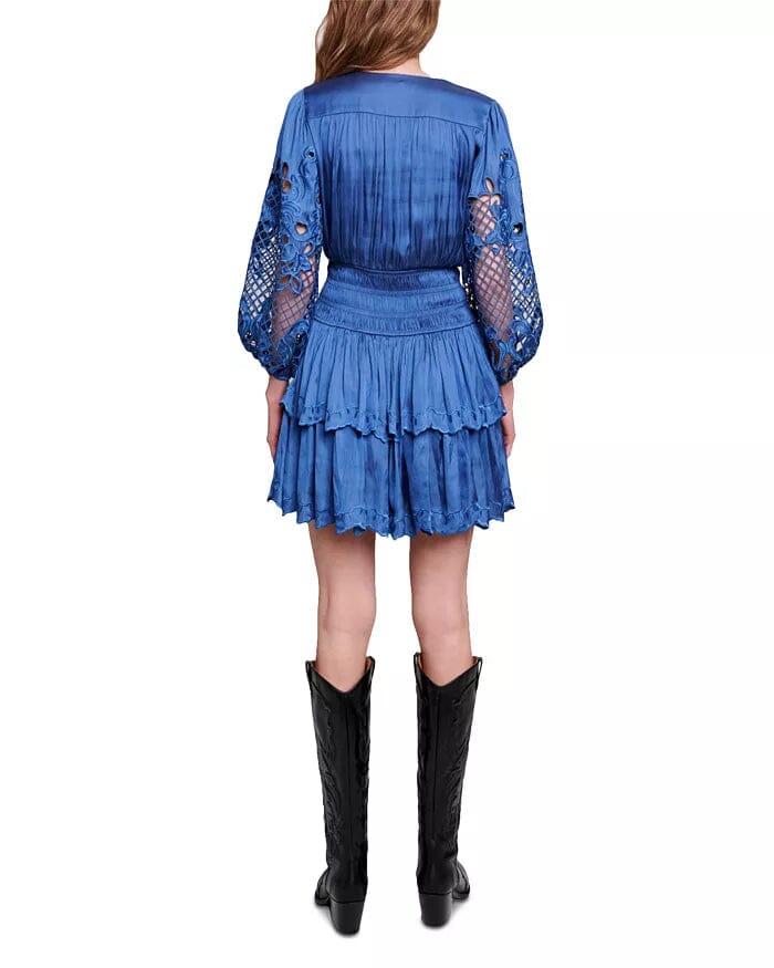 AIIZIE LACE SLEEVE DOUBLE LAYER DRESS - product image