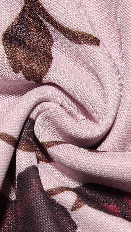 PINK DEVORE MAXI DRESS