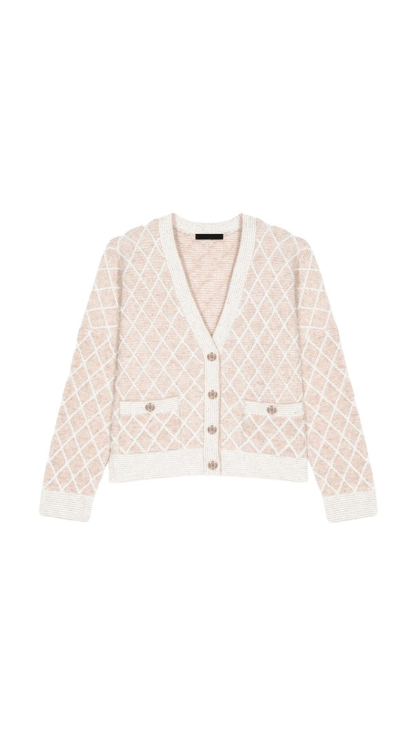 AIIZIE METALLIC CARDIGAN SWEATER - product image