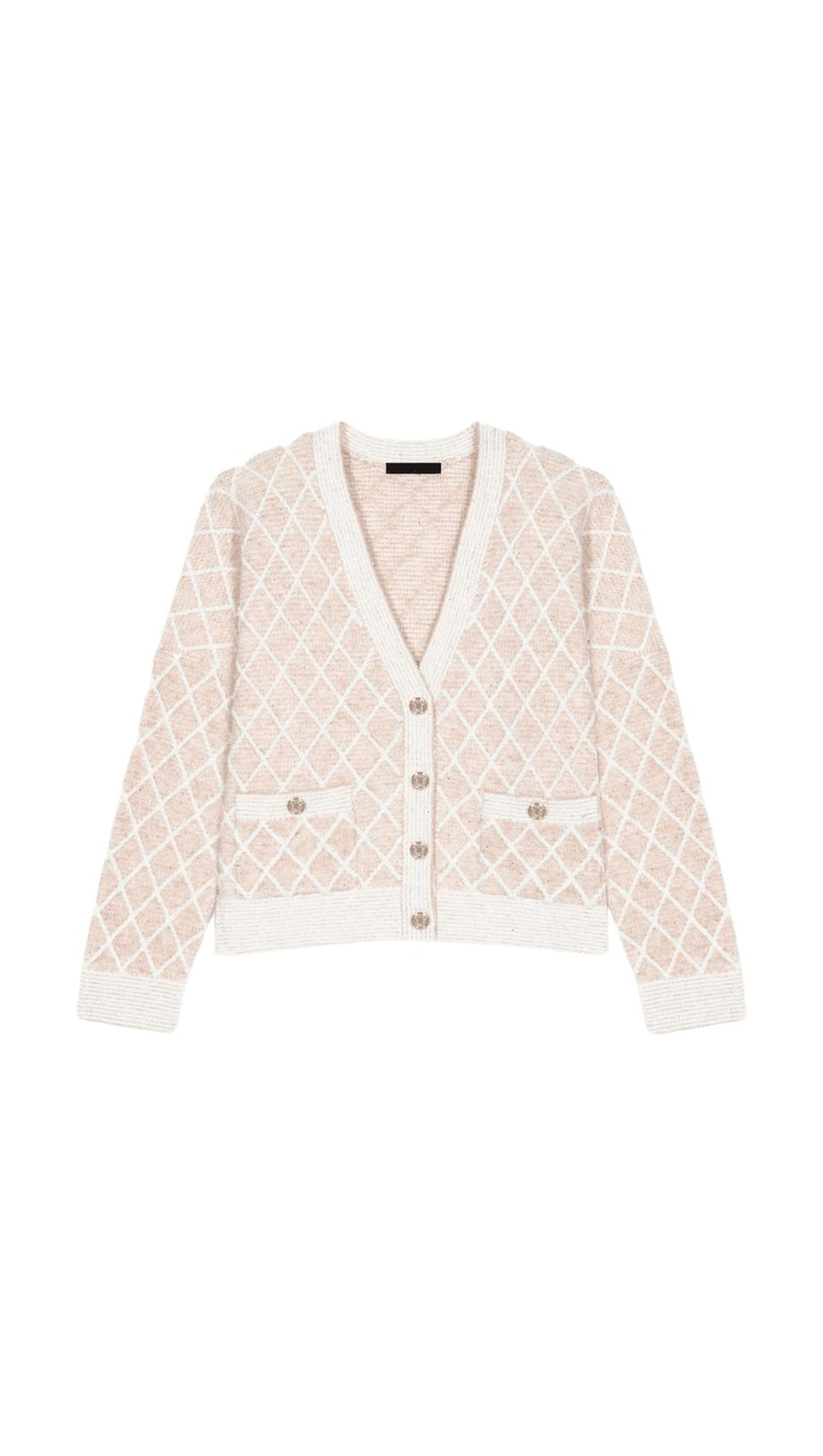 MAGLIONE CARDIGAN METALLIZZATO 