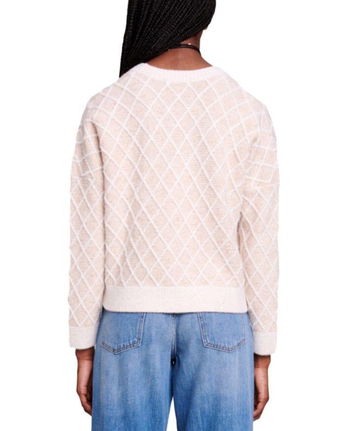 AIIZIE METALLIC CARDIGAN SWEATER - product image