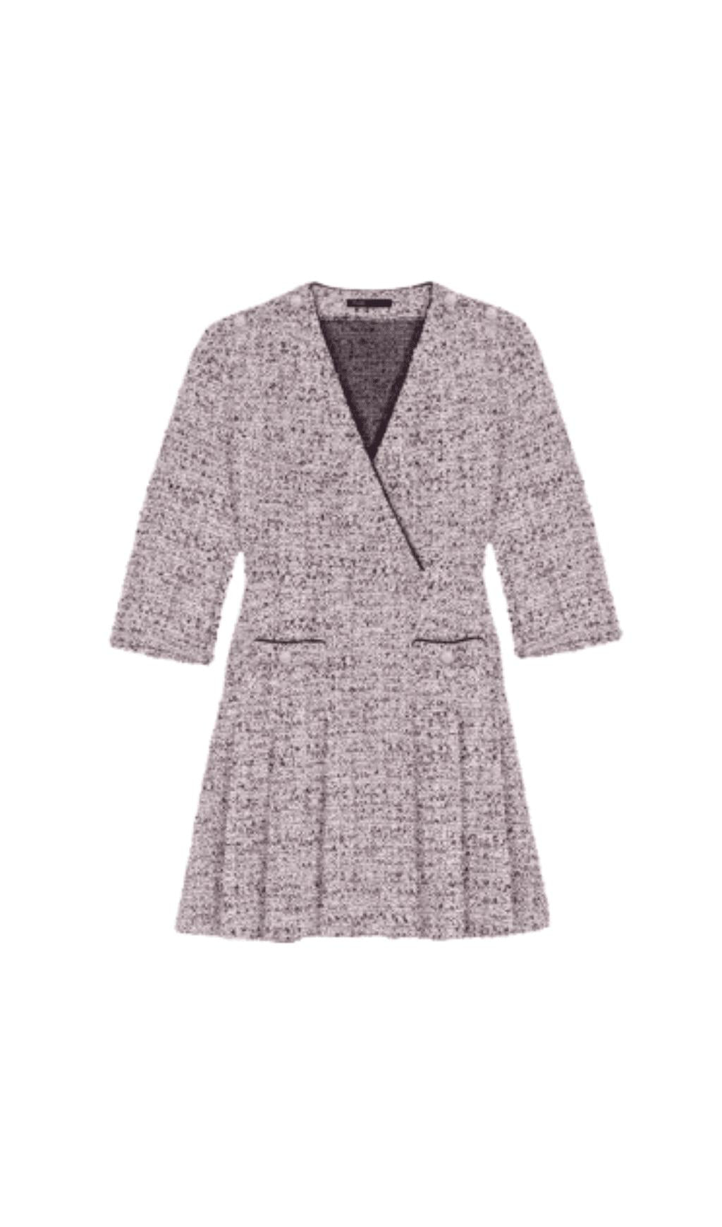 ABITO INCROCIATO IN TWEED METALLIZZATO