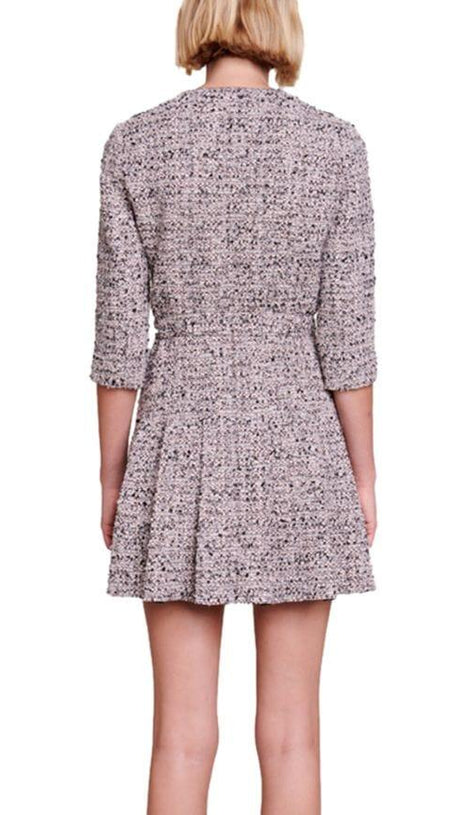 ABITO INCROCIATO IN TWEED METALLIZZATO