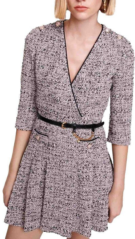 ABITO INCROCIATO IN TWEED METALLIZZATO