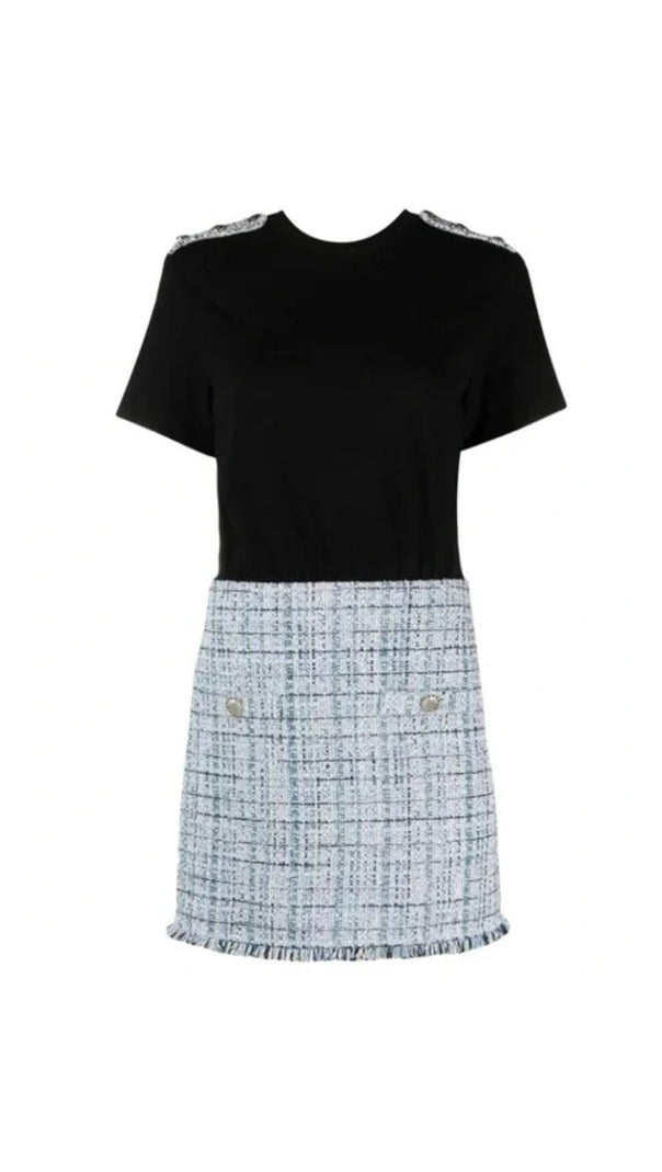 AIIZIE MIXED MEDIA DRESS - product image