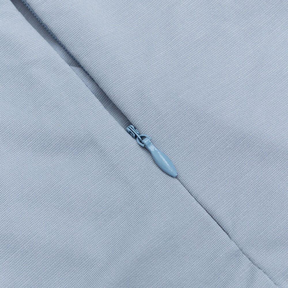 AIIZIE RUCHED SLIT MAXI DRESS IN BLUE - product image