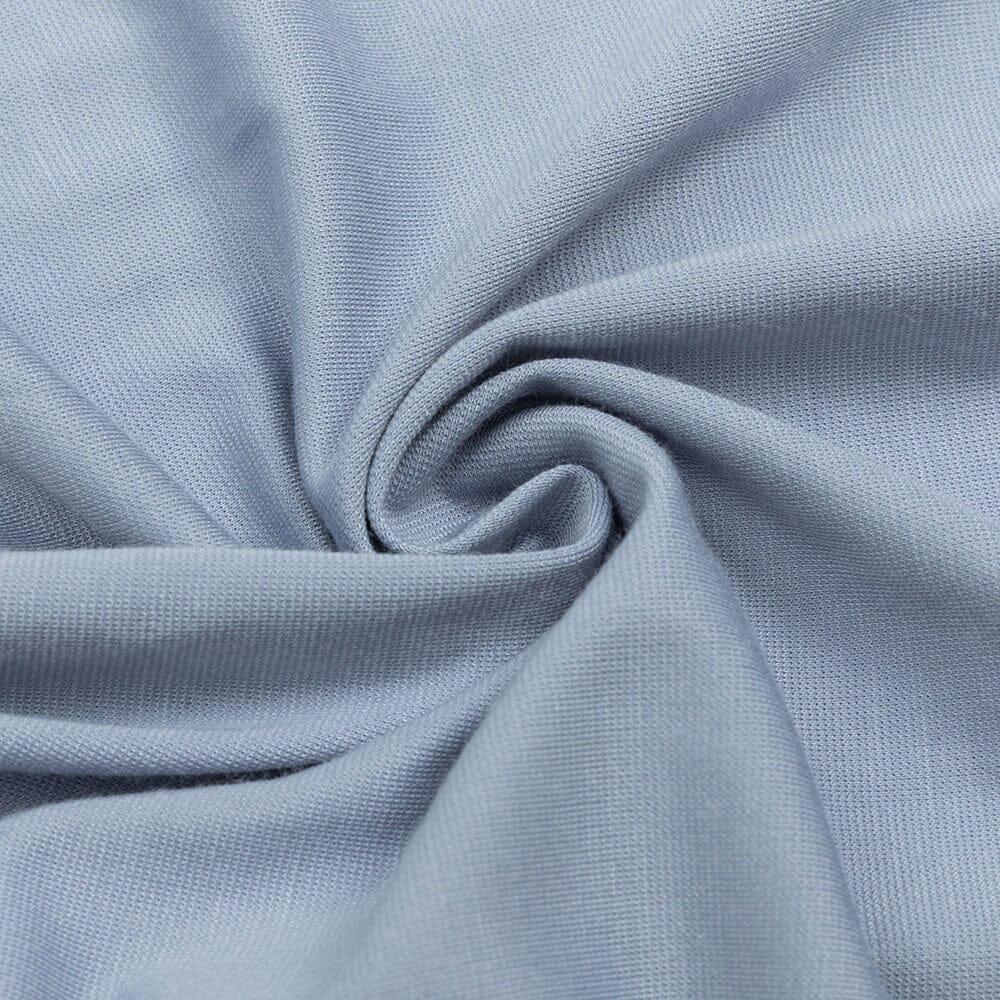 AIIZIE RUCHED SLIT MAXI DRESS IN BLUE - product image