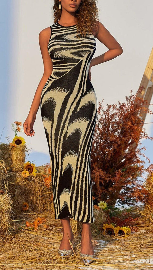 AIIZIE SLEEVELESS KNITTED MAXI DRESS - product image