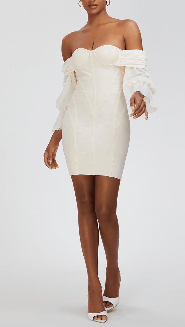 AIIZIE STRAPLESS BANDAGE MINI DRESS - product image