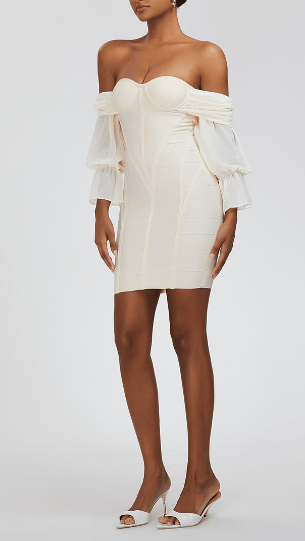 AIIZIE STRAPLESS BANDAGE MINI DRESS - product image