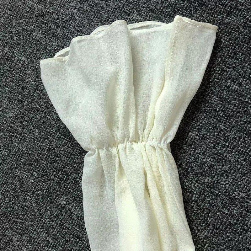 MINI ABITO SENZA SPALLINE CON BENDAGGI