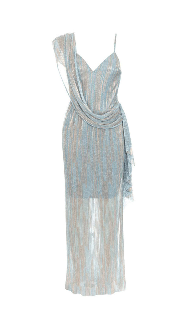 AIIZIE STRIPED CHIFFON MAXI DRESS - product image