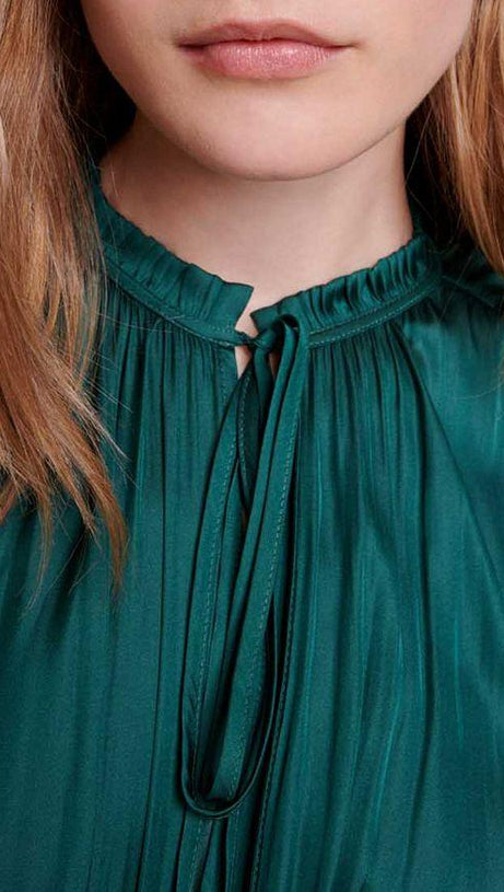 SATIN-LOOK MAXI DRESS