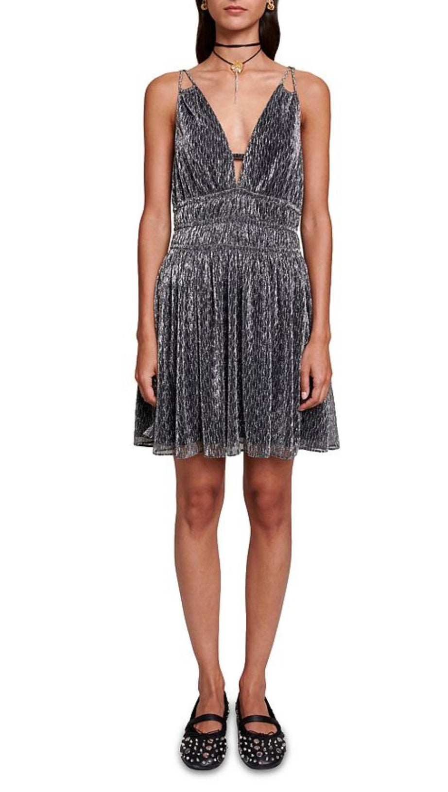 SHIMMERED MINI DRESS