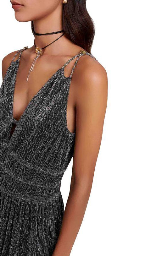 SHIMMERED MINI DRESS