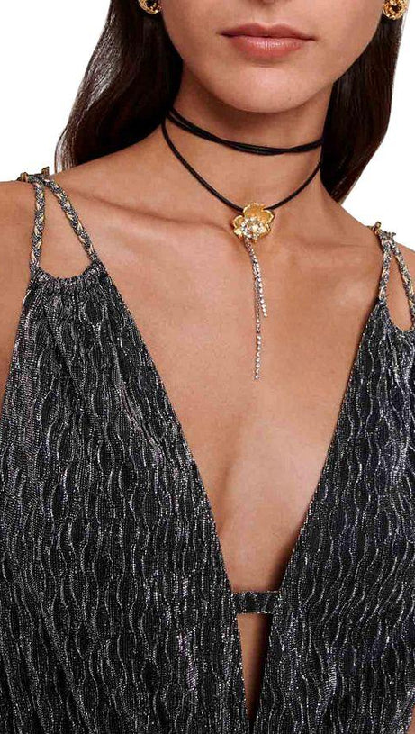 SHIMMERED MINI DRESS