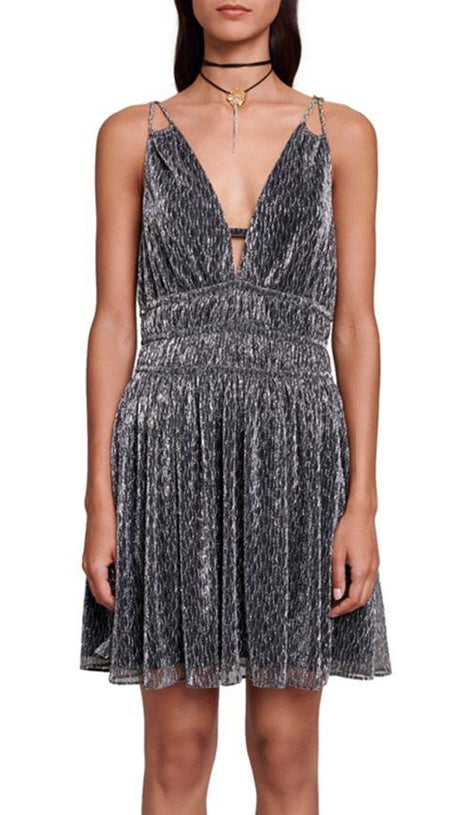 SHIMMERED MINI DRESS