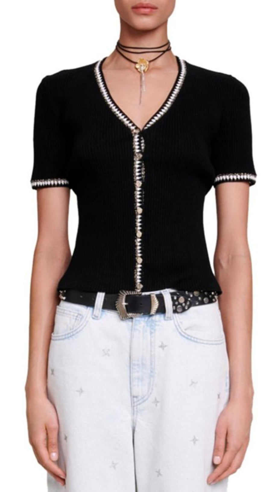 SHORT SLEEVE CARDIGAN