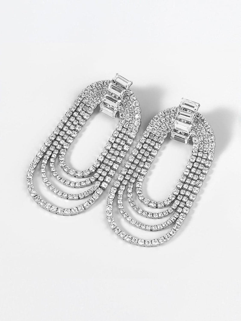 Geneva Diamante Arch Earrings