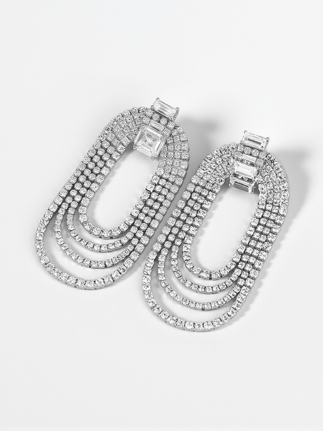 GENEVA DIAMANTE ARCH EARRINGS