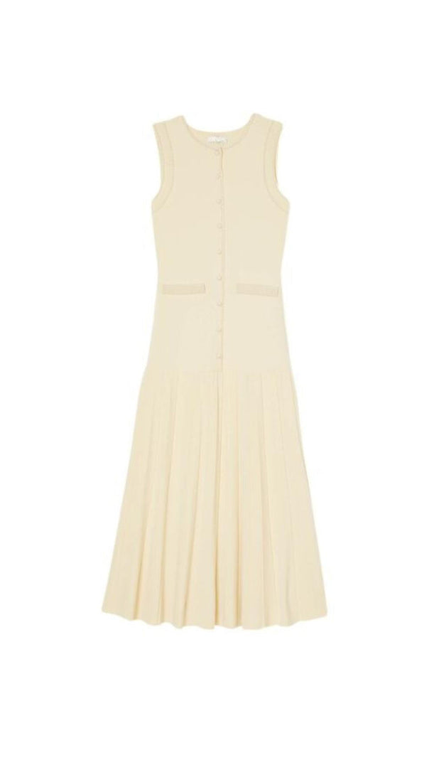 AIIZIE SLEEVELESS KNIT MIDI DRESS - product image