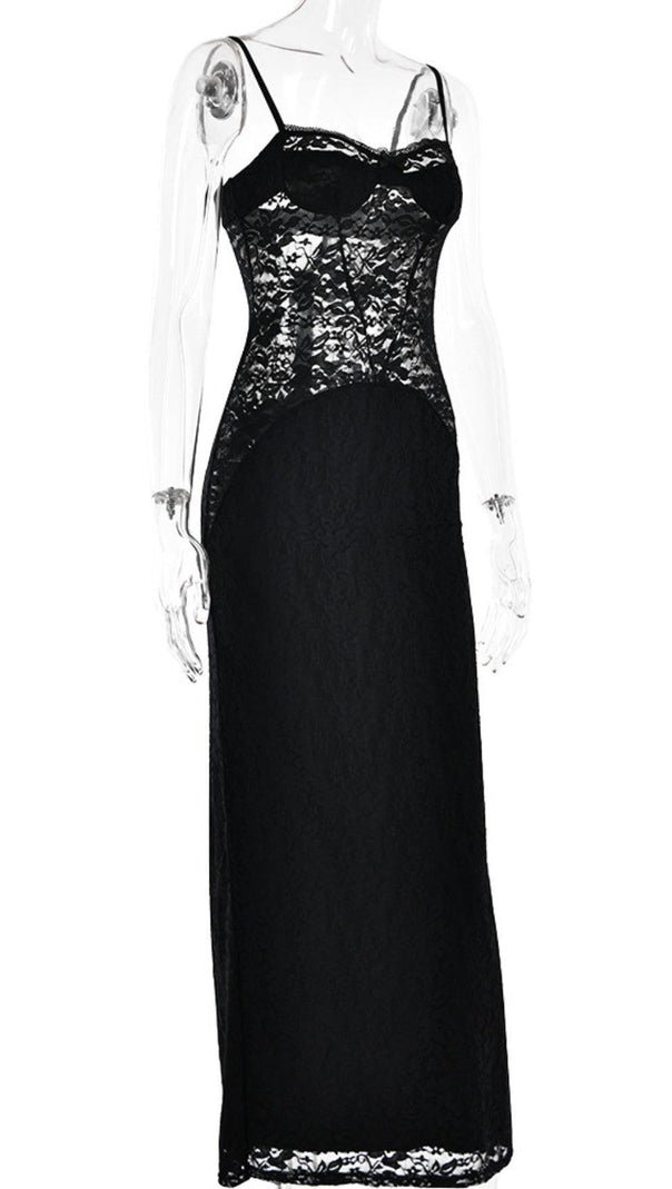 AIIZIE SPAGHETTI LACE MAXI DRESS - product image