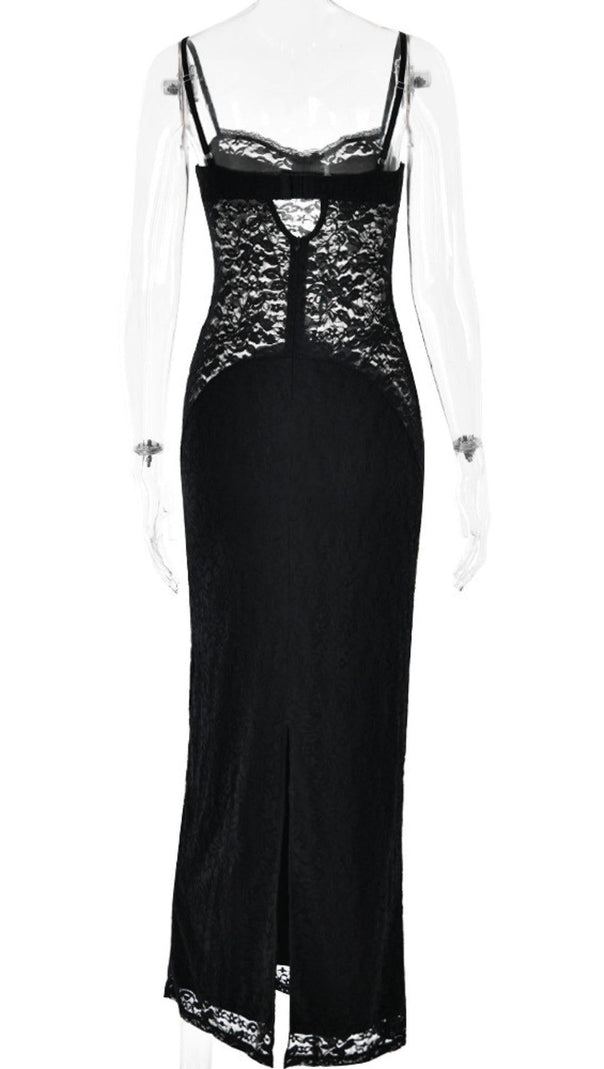 AIIZIE SPAGHETTI LACE MAXI DRESS - product image