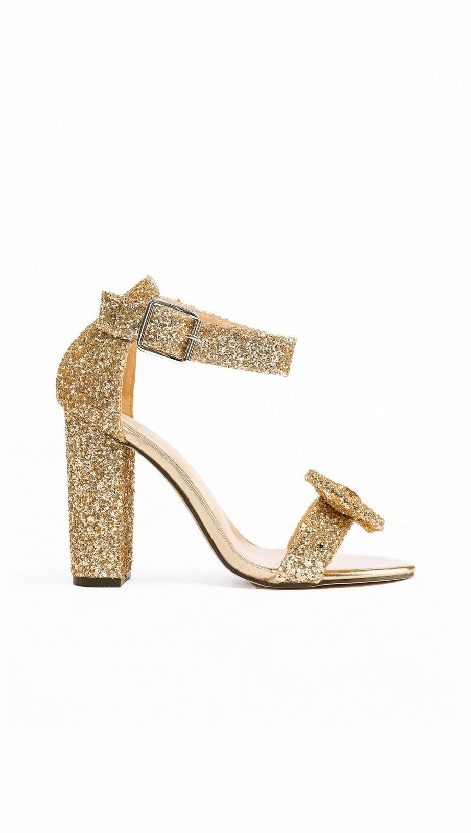FUNKELNDE PARTY-SANDALEN MIT SCHMETTERLINGSSCHLEIFE