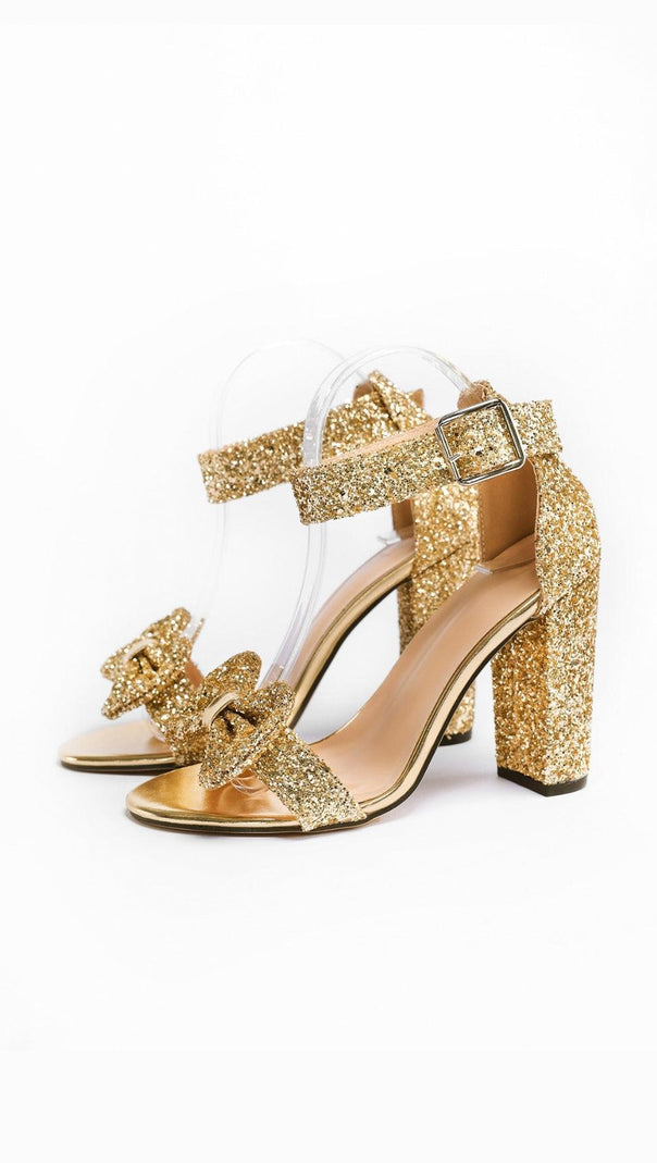 AIIZIE SPARKLING BUTTERFLY BOW PARTY SANDALS - product image