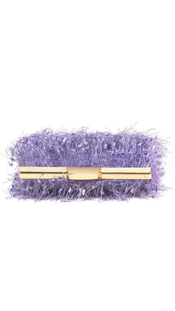 AIIZIE SQUARE TASSEL CLUTCH - product image