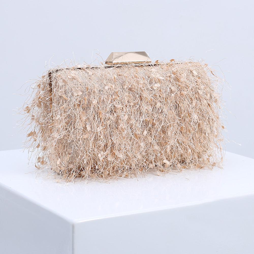 AIIZIE SQUARE TASSEL CLUTCH - product image