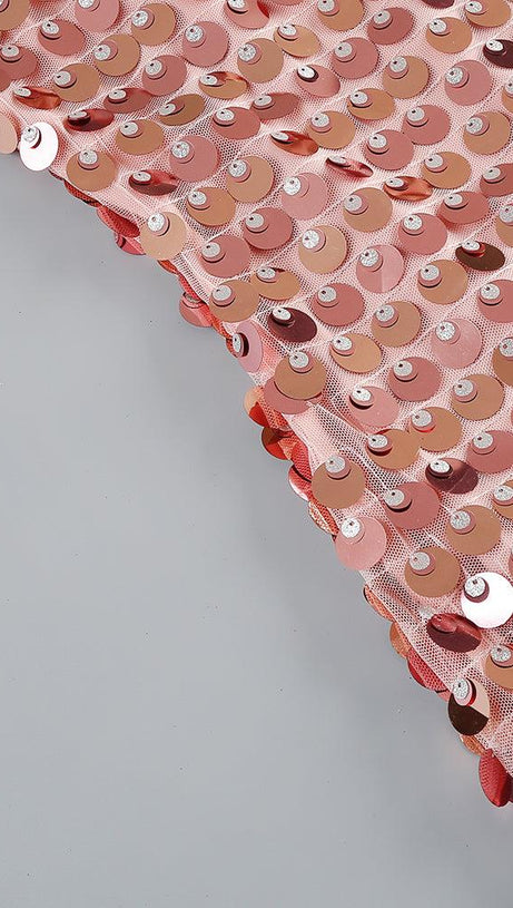 STRAP MIDI DRESS IN SEQUINS