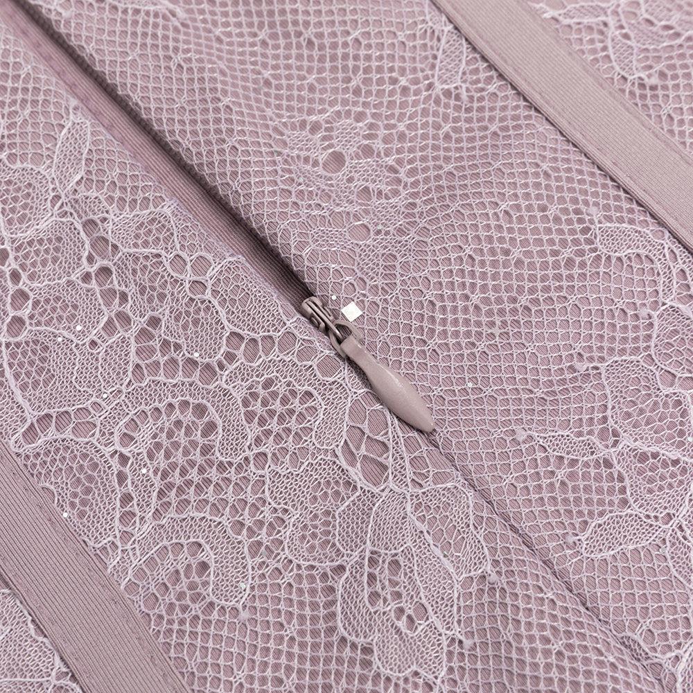 AIIZIE STRAPLESS CORSET LACE MAXI DRESS - product image